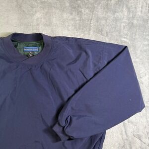 VTG Sun Mountain Sports Pullover Windbreaker Jacket Navy Blue Men's Size M